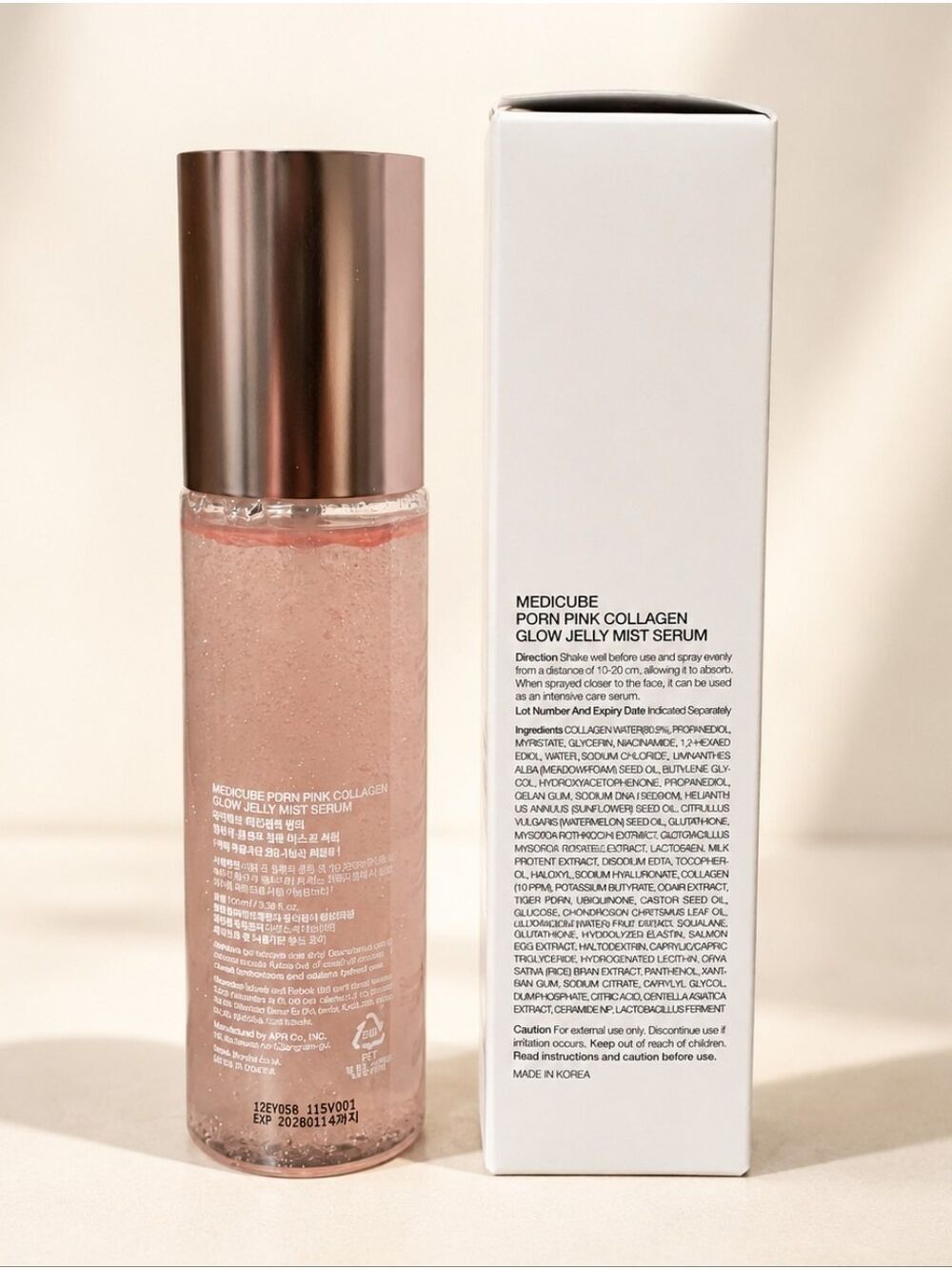 Medicube PDRN Pink Collagen Glow Jelly Mist Serum 100ml NIB - Picture 2 of 2